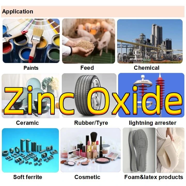 Hot Sale Factory Price Zinc Oxide for Rubber/Gloves/Tyre/Tires/Foaming/Latex