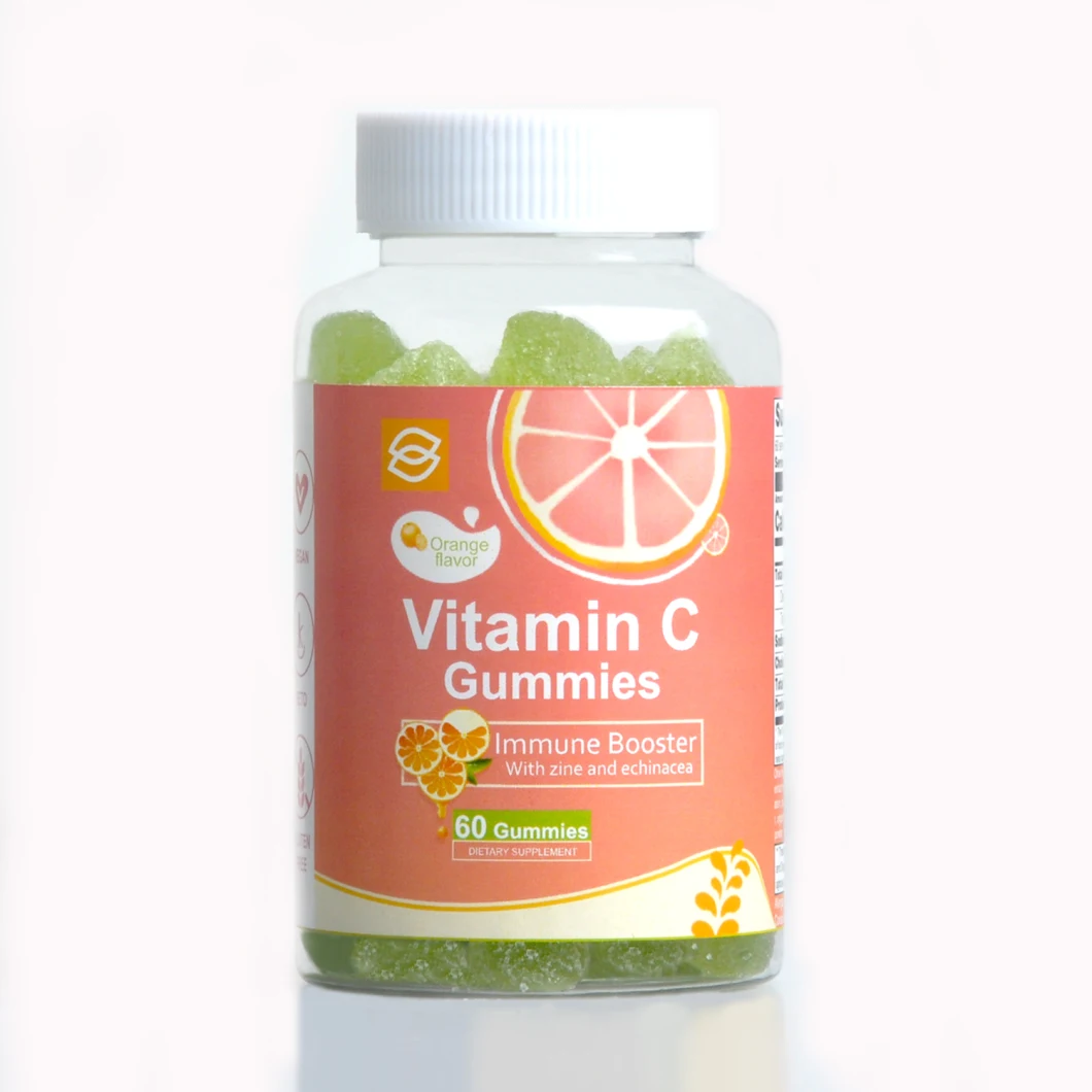 Vitamins C Gummy with Zinc for Immune Support Booster Supplement for Adults Vitamins C Functional Gummy Candy