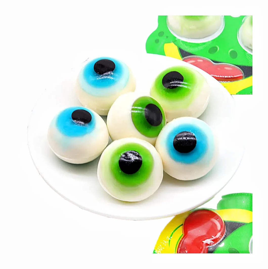 Manufacturer Wholesale Halal OEM Hot Sell Fruity Flavor Frog Eyes Gummy Candy